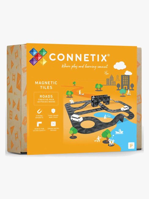 Connetix Magnetiske Byggeklosser Road Kit Creative Roads 48 Deler