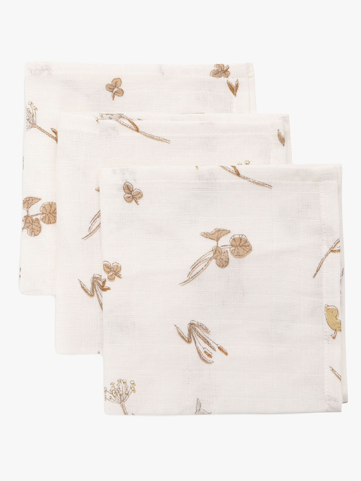 Jollein Vaskekluter Musselin 3-Pakk, Riverside