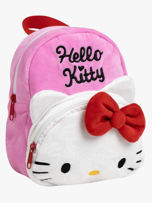 Hello Kitty Plysj Ryggsekk, Rosa
