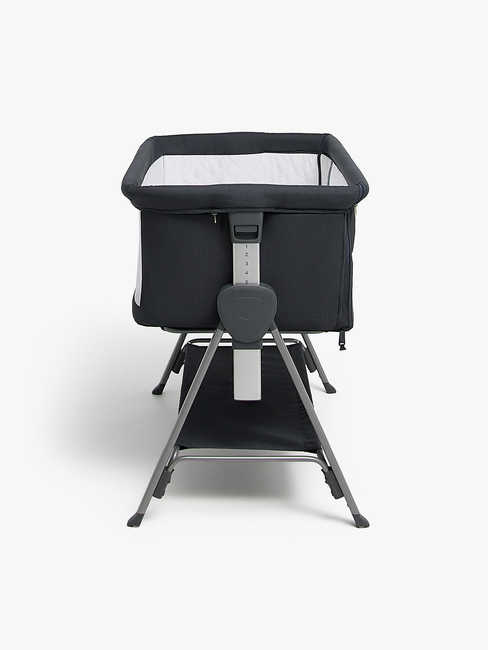 Beemoo CARE Every Bedside Crib, Deep Grey