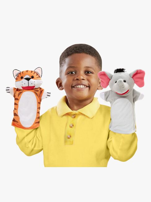 Melissa & Doug Hånddukker Kosedyr Zoo, 4 st