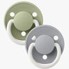 BIBS Smokk De Lux 2-pack Silicone, Sage Glow/Cloud Glow