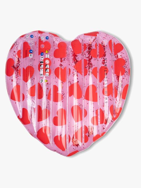 Swim Essentials Flytemadrass 150x100 cm, Red Hearts
