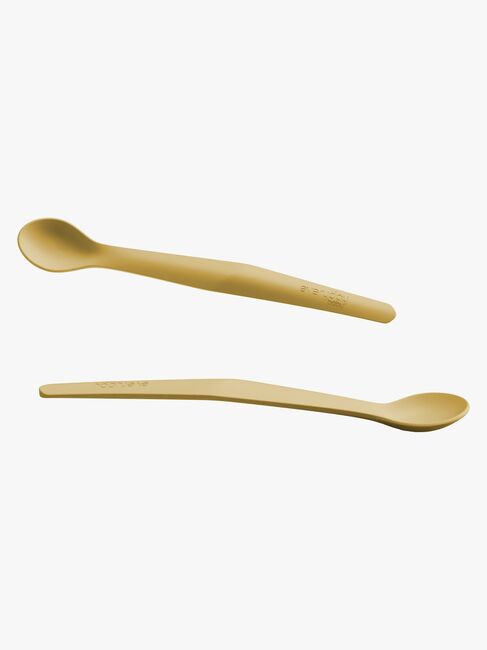 Everyday Baby Skje Silikon 2-Pakk, Gul