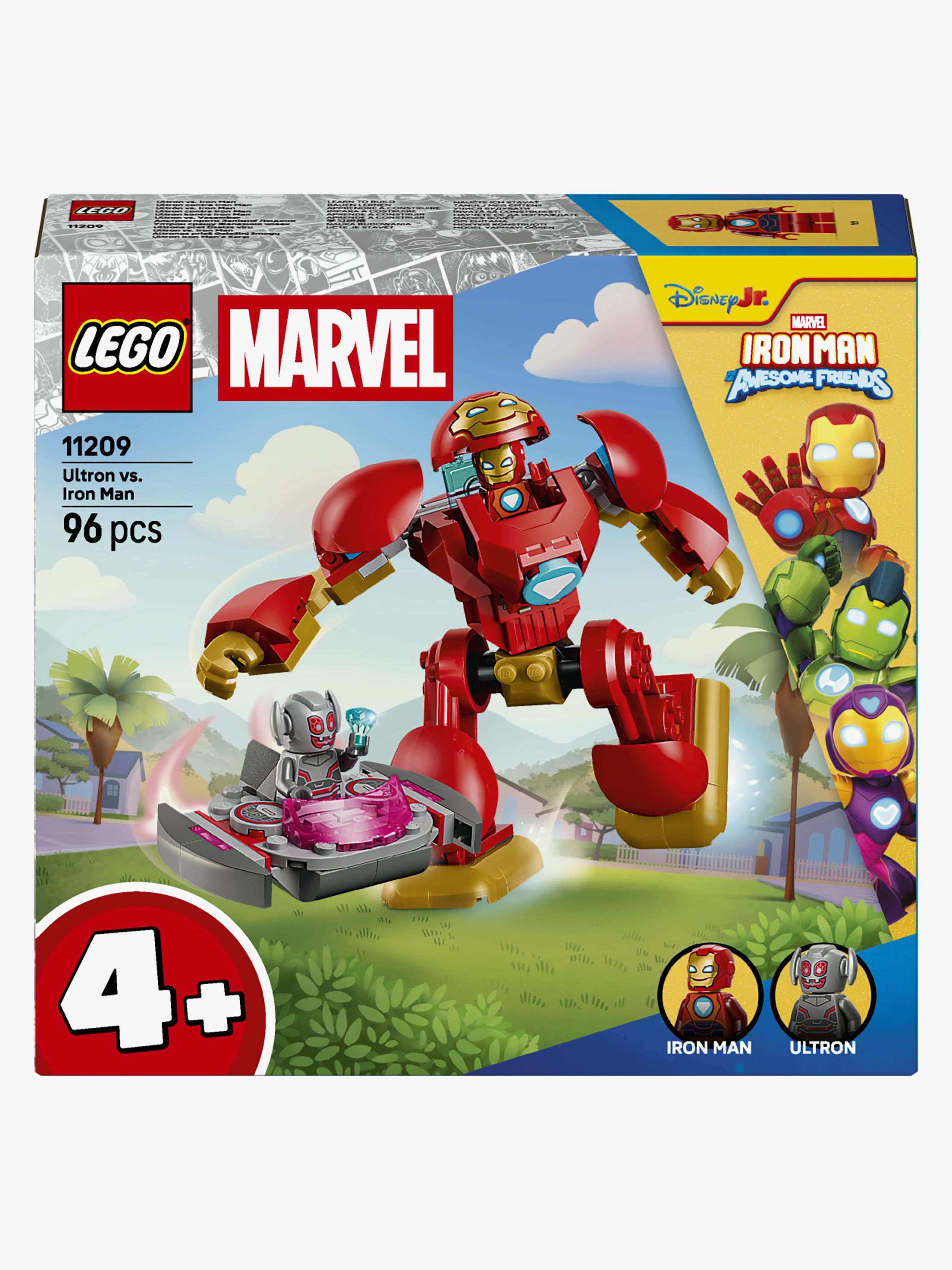 LEGO Disney Junior Marvel 11209 Iron Man mot Ultron - Byggesett - Plast