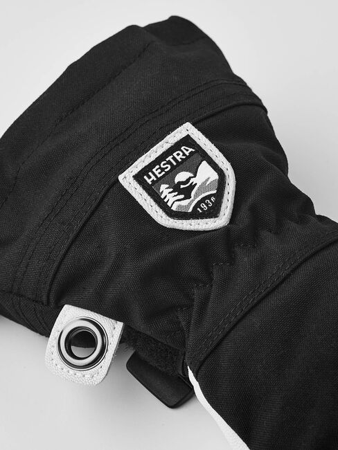 Hestra Army Leather Heli JR Ski Hansker, Svart