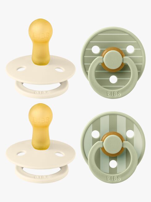 BIBS Studio Colour Smokk 4-Pakk Lateks Str 2, Pin Ivory Vanilla/Pin Sage