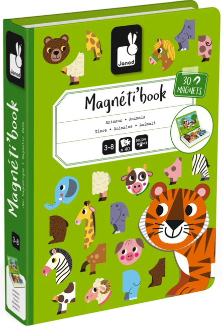 Janod Magneti'Book Dyr Magnetsett 30 Stk
