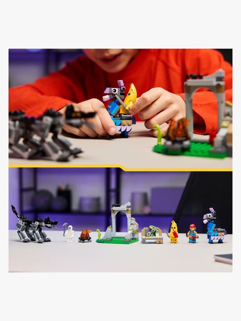 LEGO Fortnite 77075 Peely og Sparkplug slår leir på sletten