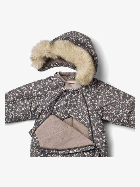 Wheat Nickie Babydress, Black Sea Open Flowers