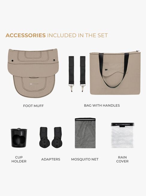 Kinderkraft YOXI 2-in-1 Duovogn, Sand Beige