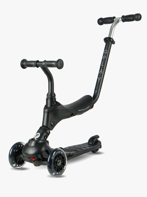QPlay Sema Pro 5-in-1 3-hjuls Sparkesykkel, Svart