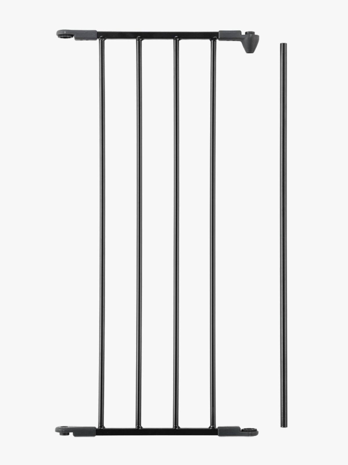 BabyDan Forlengning Sikkerhetsgrind Flex Medium 33 cm, Svart