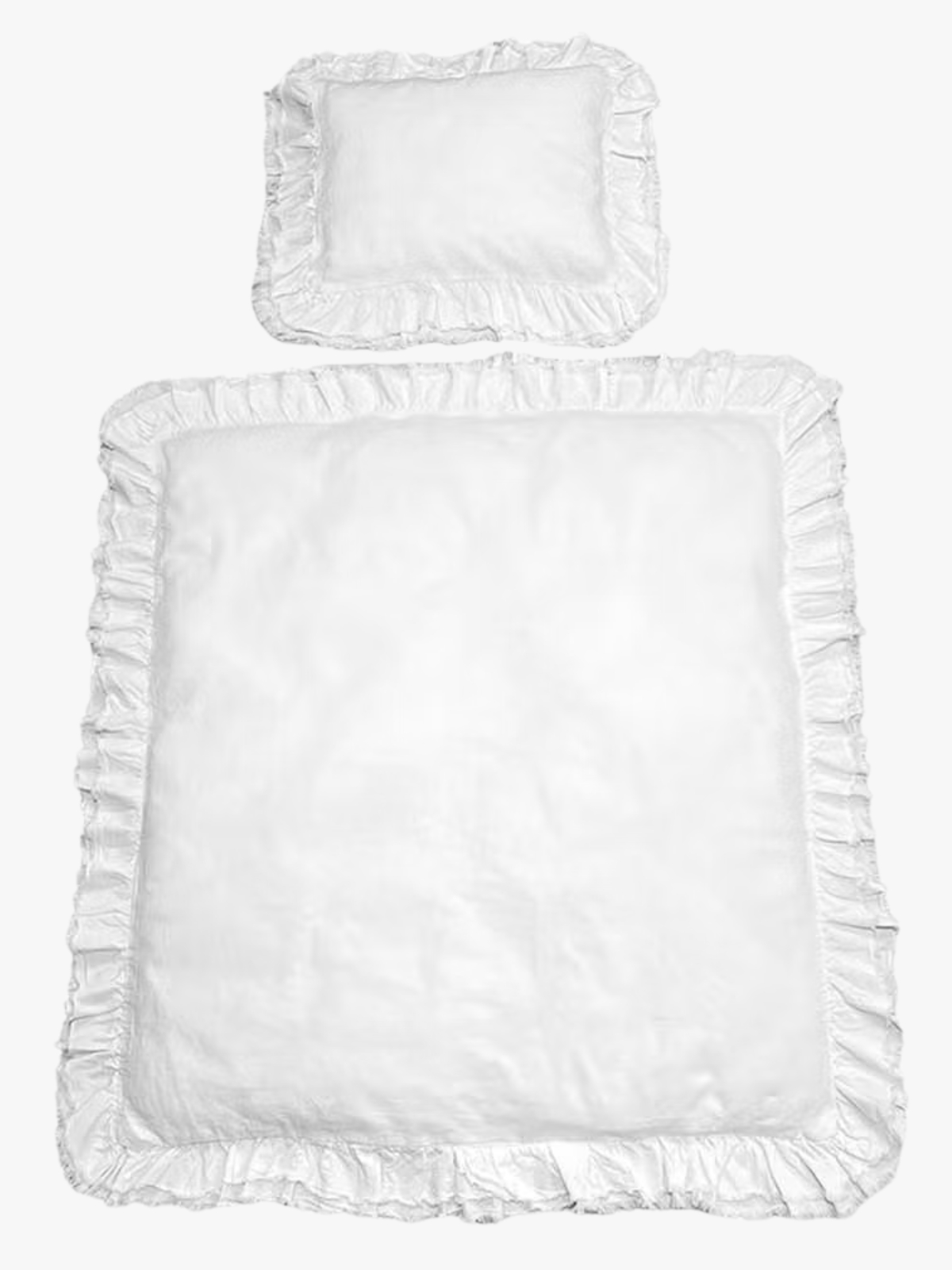 Mini Dreams Sengesett Vintage Volang Sprinkelseng, Hvit