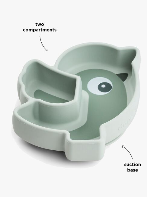 Done By Deer Stick & Stay Silikontallerken Birdee, Green