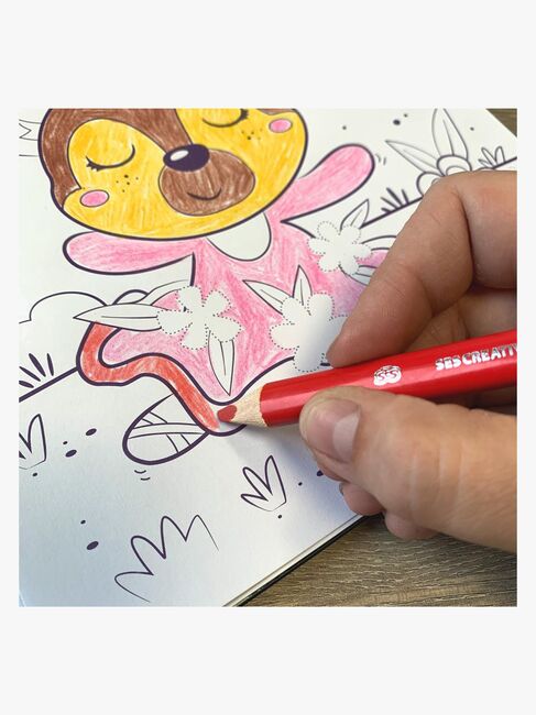 SES Creative Hobbybok Glitter Enhjørning