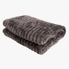 KMCarpets Stripe Pledd 130x170, Kullgrå