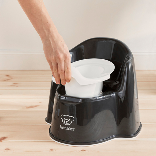 BabyBjörn Pottestol, Svart/Hvit