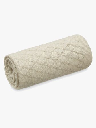 CamCamCopenhagen Alpaca Knit Throw Teppe, Natural