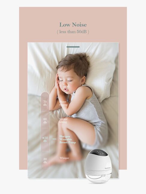 Beemoo CARE Wearable LED Elektrisk Brystpumpe Dobbel
