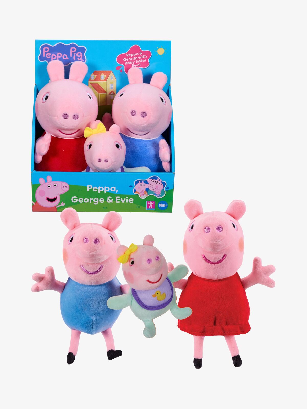 Peppa Gris Kosedyr 3-Pakk