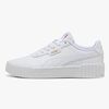 Puma Carina 3.0 Jr Sneakers, White/Gold