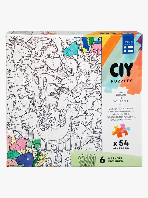 Peliko CIY Puslespill med Tusjpenner 54 Brikker Blandet