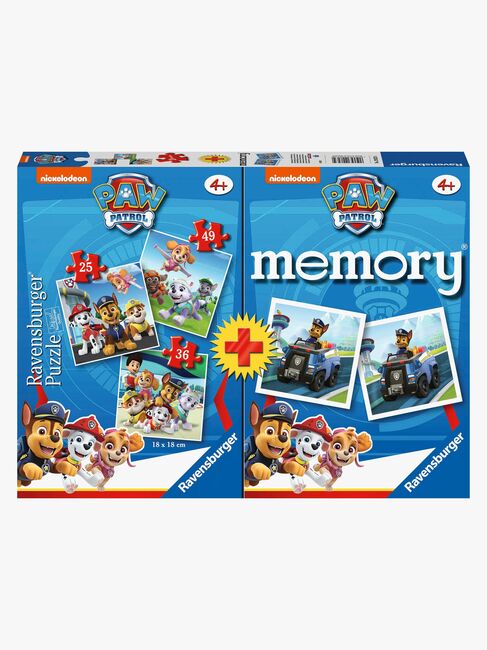 Ravensburger Paw Patrol Puslespill 3-in-1 + Memory