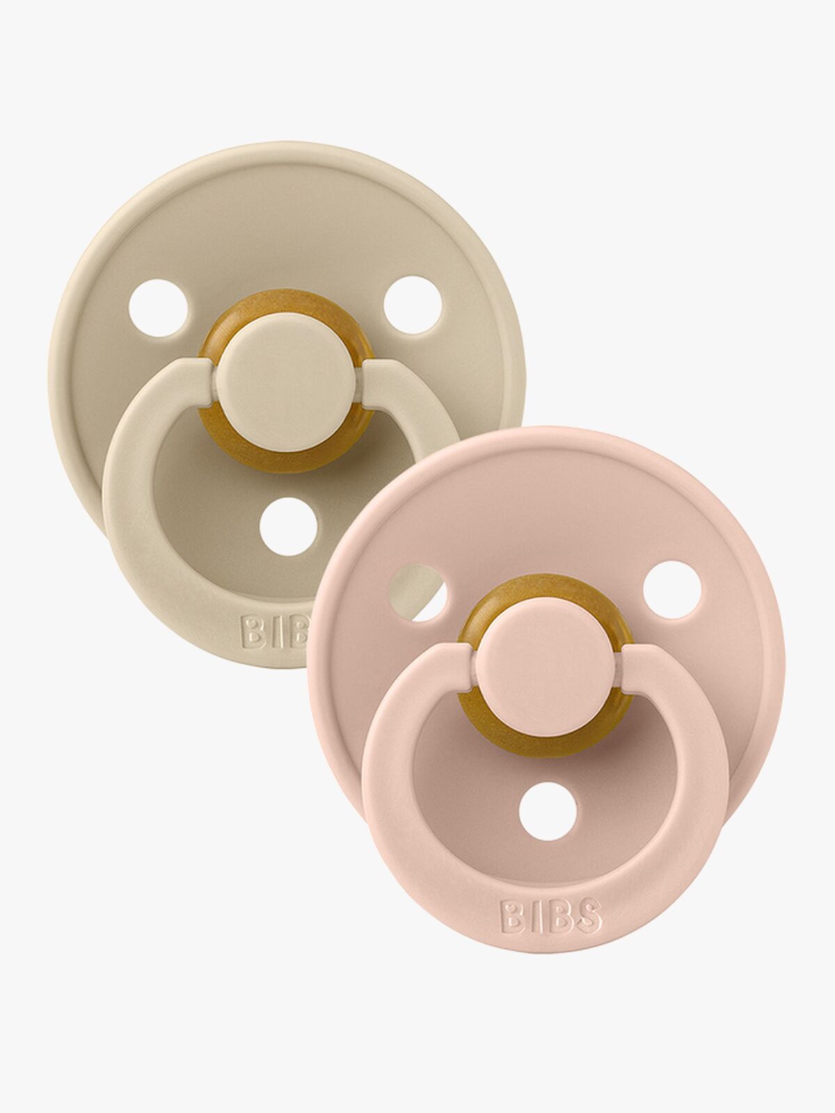 BIBS Smokk Colour 2-pack Lateks Størrelse 2, Vanilla/Blush
