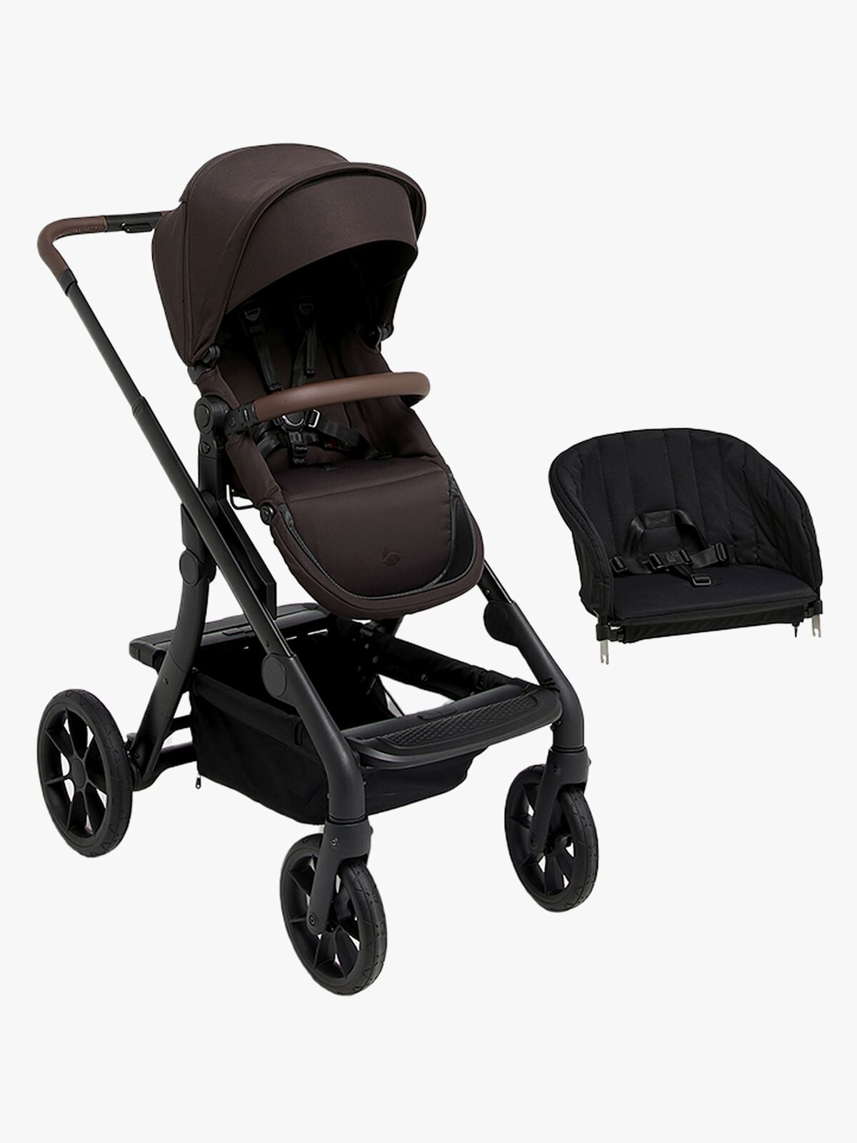 Beemoo Pro Max Sportsvogn inkl. Toddler seat, Espresso Brown