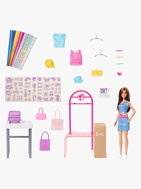 Barbie Lekesett med Dukke Make & Sell Boutique