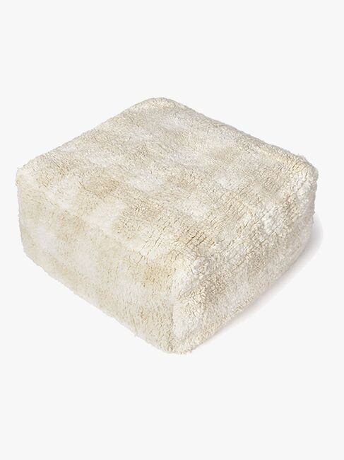 Lorena Canals Vichy Puff, Ivory