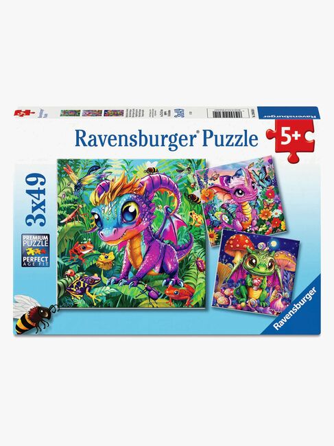 Ravensburger Puslespill Baby Garden Dragons 49 Brikker 3-in-1