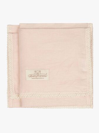 BabyMatex Babyteppe i Lin 75 x 100 cm, Rosa 