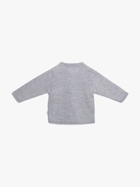 Petite Chérie Atelier Margit Cardigan, Light Grey/Grey Melange