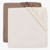 Jollein Stretchlaken 60x120 2-Pakk, Milky Coffee/Ivory