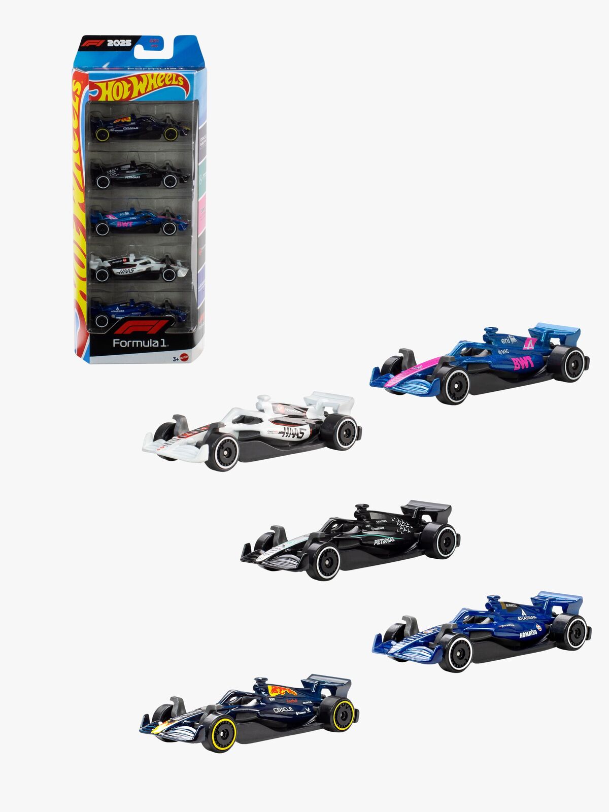Hot Wheels F1 Biler Die-Cast 1:64 5-pakning