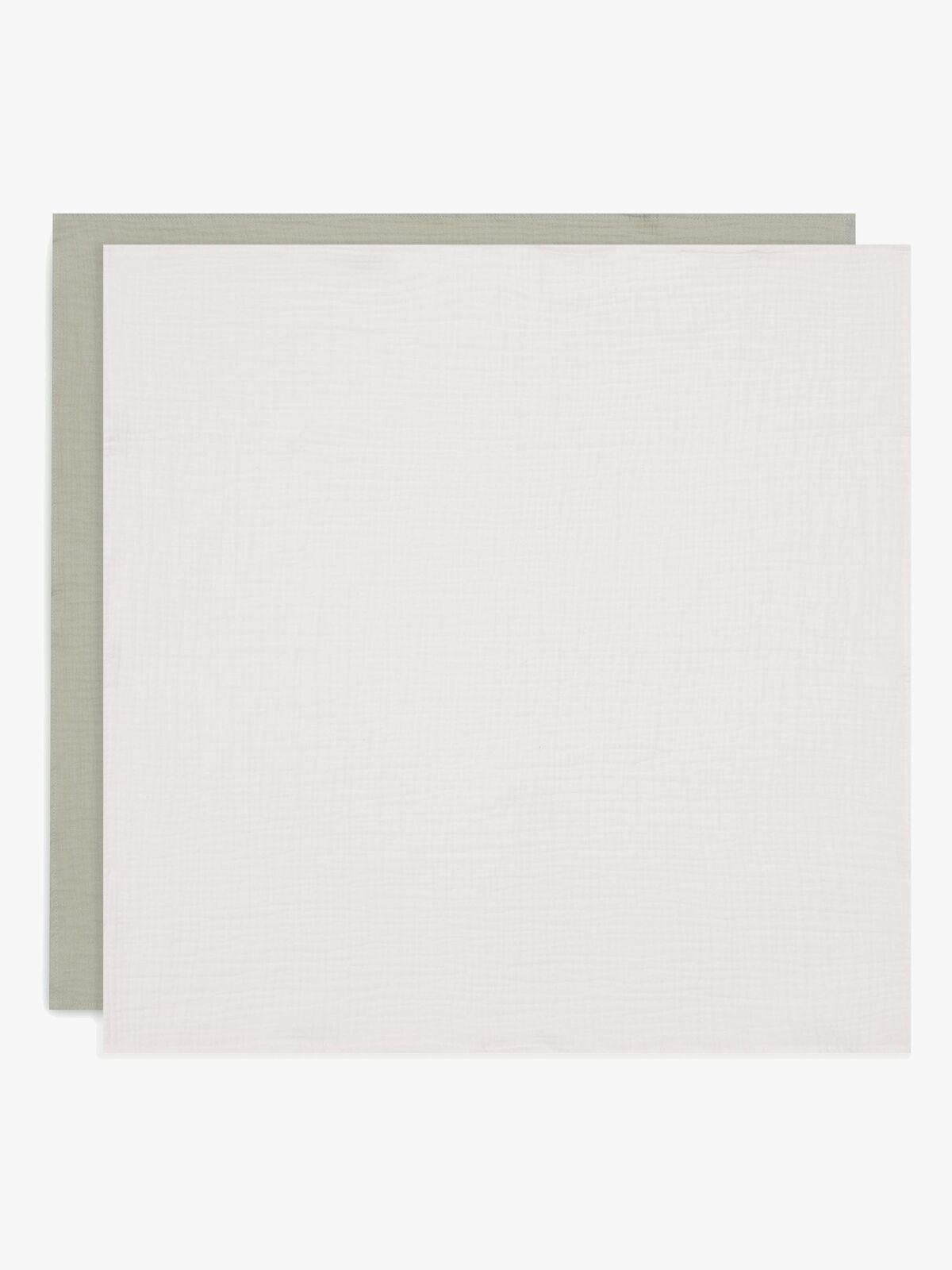 Jollein Musselinteppe 4-Pakk, Olive Green/Ivory