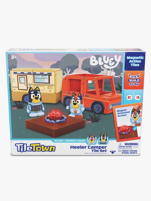 Tile Town Bluey Magnetisk Byggesett Campingvognsett