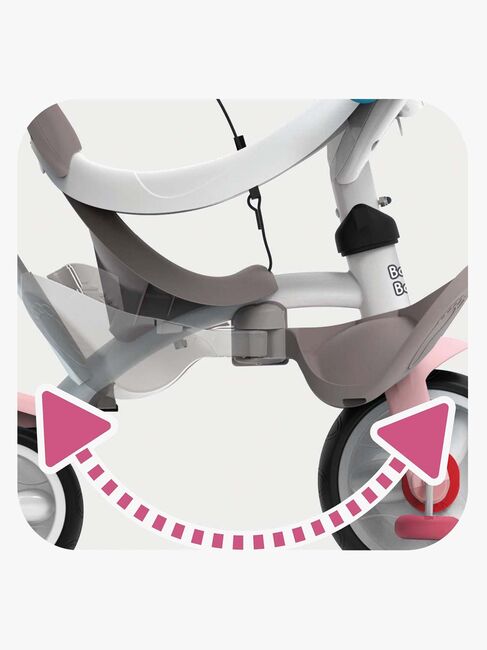 Smoby Trehjulssykkel Baby Balade Plus, Rosa