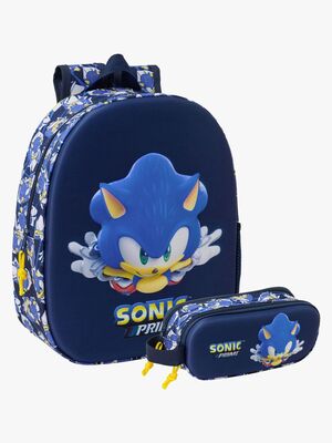 Sonic The Hedgehog 3D Ryggsekk 8,5L & Pennal