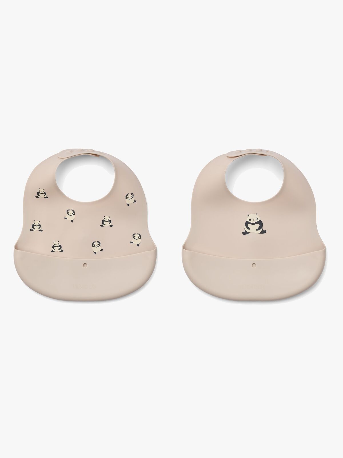 LIEWOOD Ember Mønstret Smekke 2-Pakk, Panda/Sandy