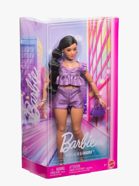Barbie Deluxe Style Dukke i Lilla Antrekk