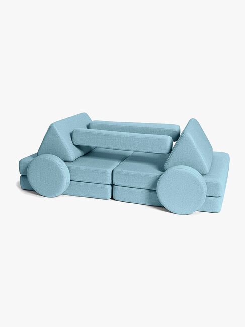 Shappy Play Byggbar Sofa 160x80 cm, Sky Blue