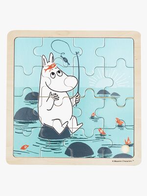 Mummitrollet Trepuslespill Fiske 16 Brikker