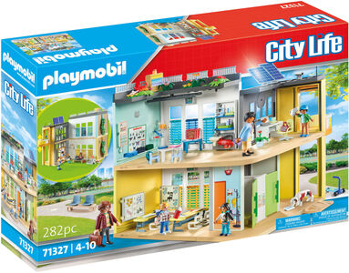 Playmobil 71327 City Life Byggesett Stor Skole