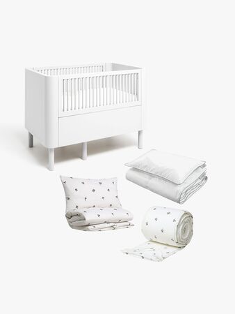 Alice & Fox June Vokseseng inkl. Sengsett ADORA 100x130, Dream White