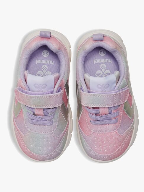 Hummel Crosslite Glitter Infant Sneakers, Multicolor Pink