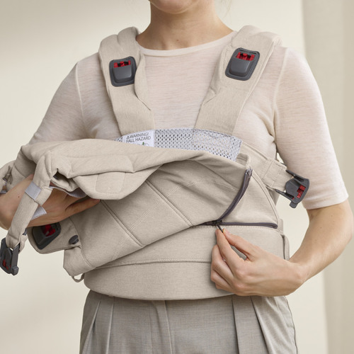 BabyBjörn Harmony Bæresele Vevd, Light Beige Melange