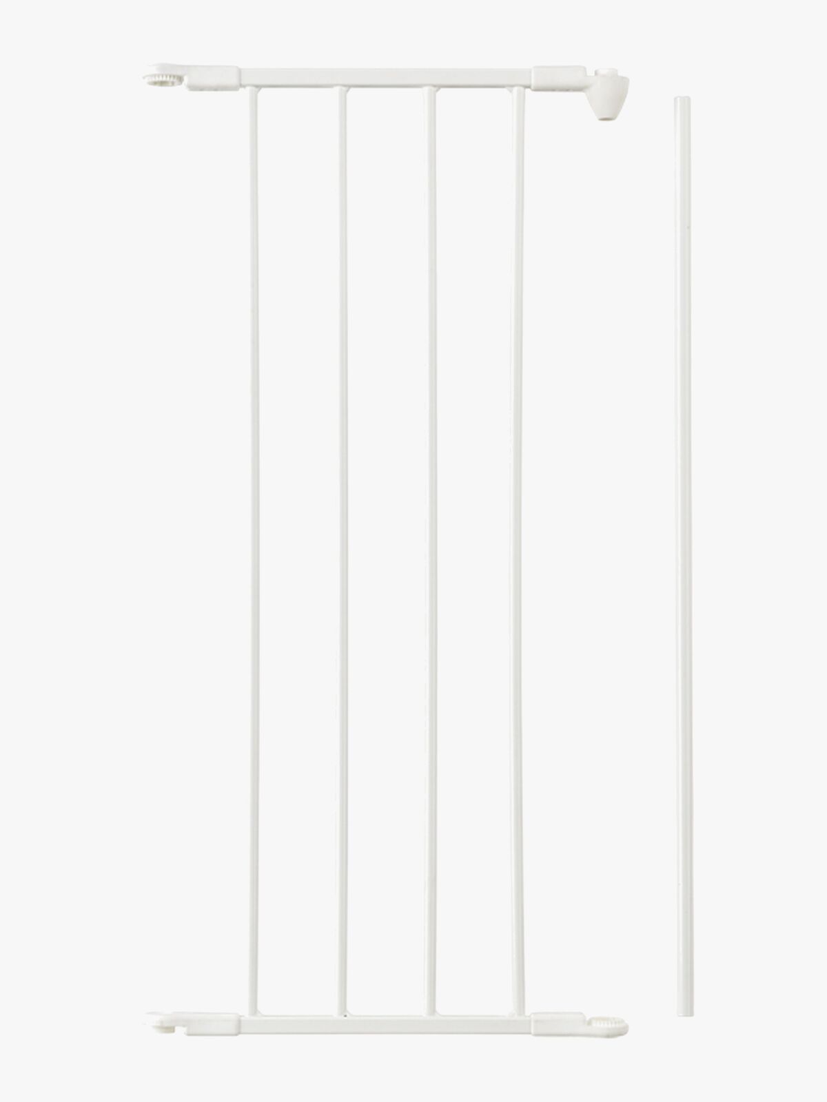 BabyDan Forlengning Sikkerhetsgrind Flex Medium 33 cm, Hvit